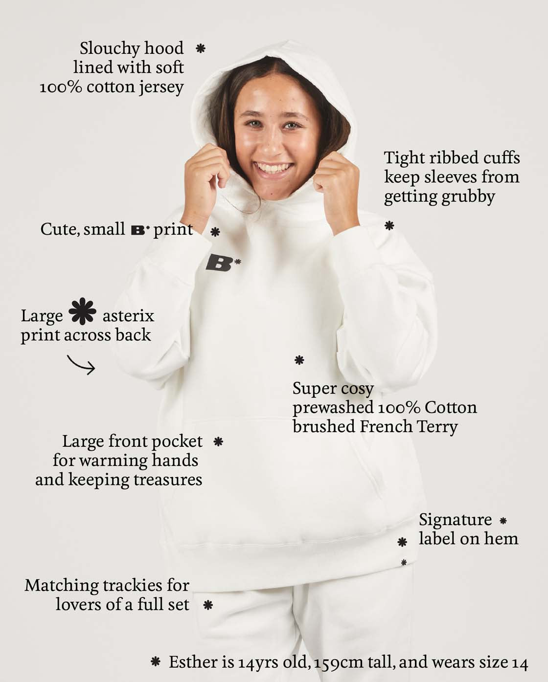 White Oversized Hoodie