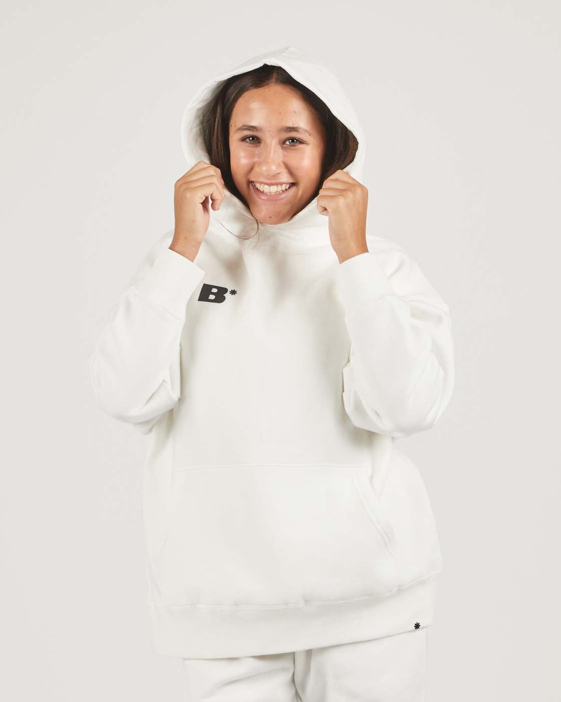 White Oversized Hoodie